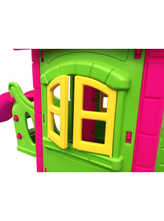 Будиночок дитячий великий з гіркою Будиночок дитячий великий з гіркою